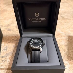 Victorinox Swiss army Black Dial Watch with Black Strap